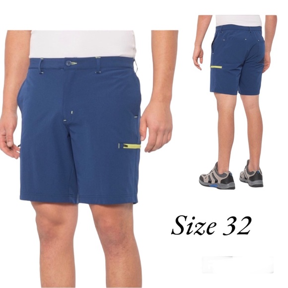 Mountain and Isles Men’s Cargo Performance Navy Blue Short Size 32 - Picture 1 of 13